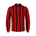 Ferragamo Cashmere Geometric Pattern Sweater "Black"
