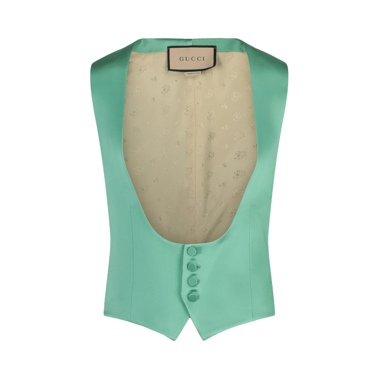 Gucci Scoopneck Tailored Vest "Green"