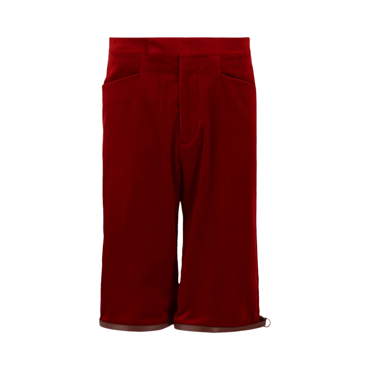Gucci Stretch Velvet Shorts "Red"