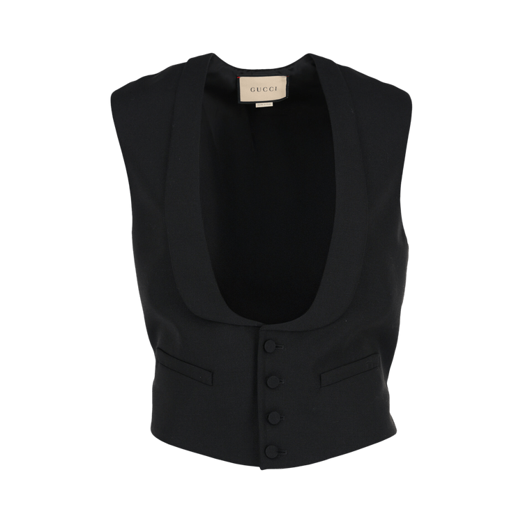 Gucci Wool Blend Vest "Black"