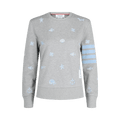 Thom Browne 4 Bar Nautical Crewneck Sweatshirt "Grey"