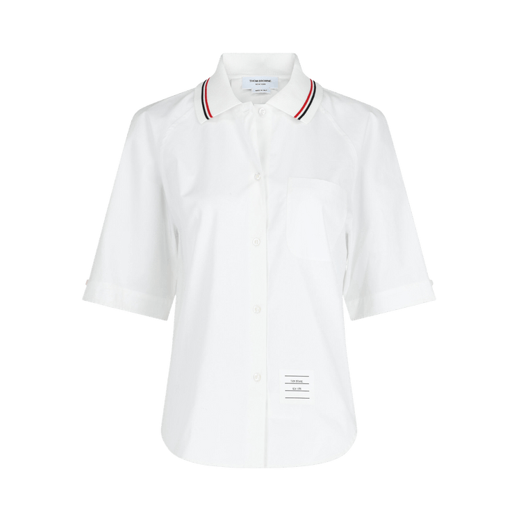 Thom Browne Poplin Box Pleated Shirt "White"