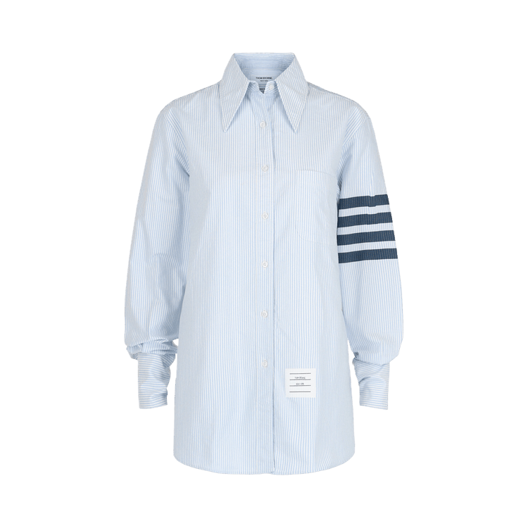 Thom Browne Striped Oxford 4 Bar Oversized Shirt "Blue"