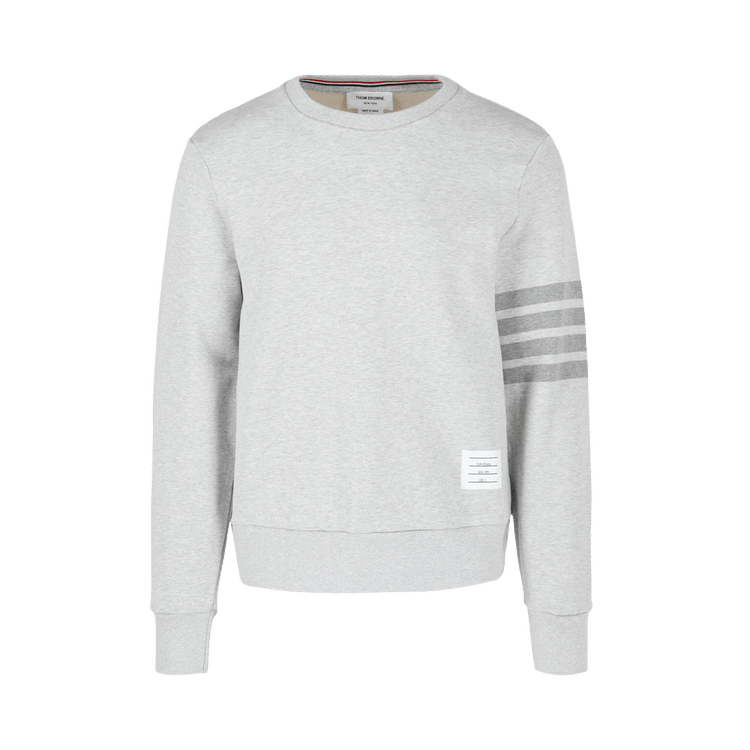Thom Browne 4 Bar Stripe Crewneck Sweatshirt "Grey"