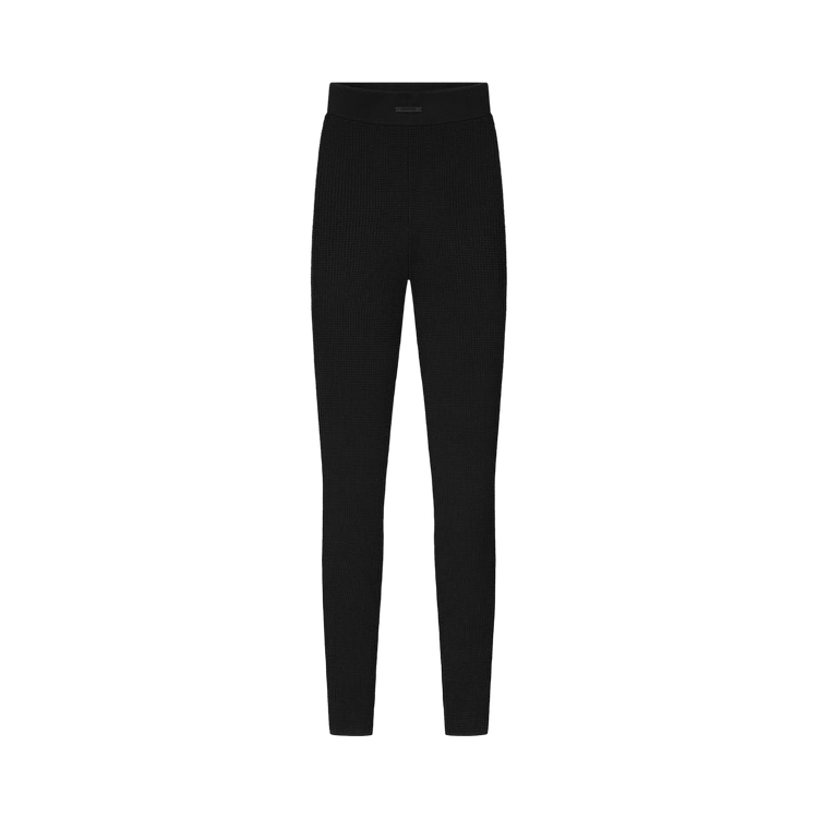 Fear of God Essentials Waffle Leggings "Vintage Black"