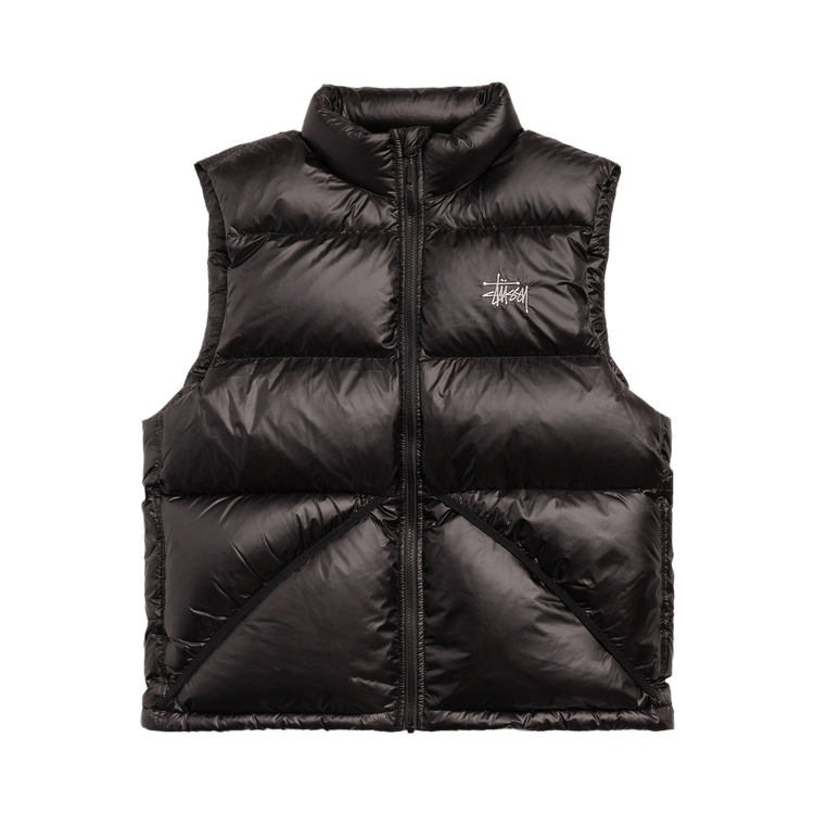 Stussy Micro Ripstop Down Vest "Black"