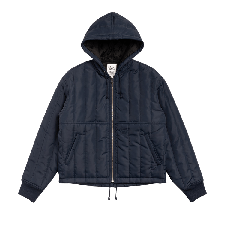 Stussy Quilted Nylon Work Jacket "Navy"