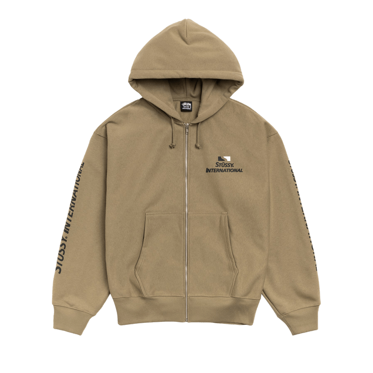 Stussy International Zip Hoodie "Army"