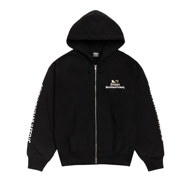 Stussy International Zip Hoodie "Black"