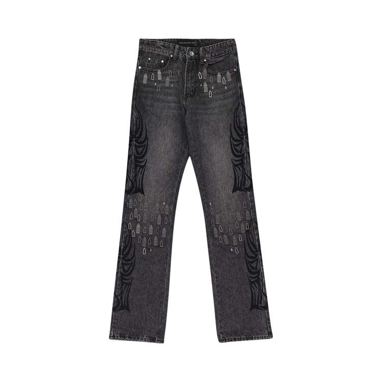 Who Decides War Centralized Hardware Straight Fit Jeans "Black"