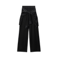 Alexander Wang High Rise Boxer Pant with Prestyled Shirt "Black"