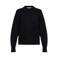 Alexander Wang Embroidered Logo Relaxed Crewneck Pullover "Black"