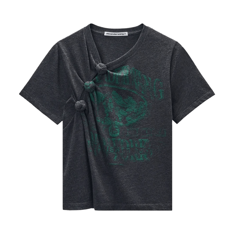 Alexander Wang Knotted Graphic T-Shirt "Black"