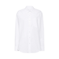 Alexander Wang Boyfriend Shirt with Logo Flag Tag "White"