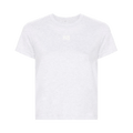Alexander Wang Essential Jersey Puff Logo Shrunk Tee "White"