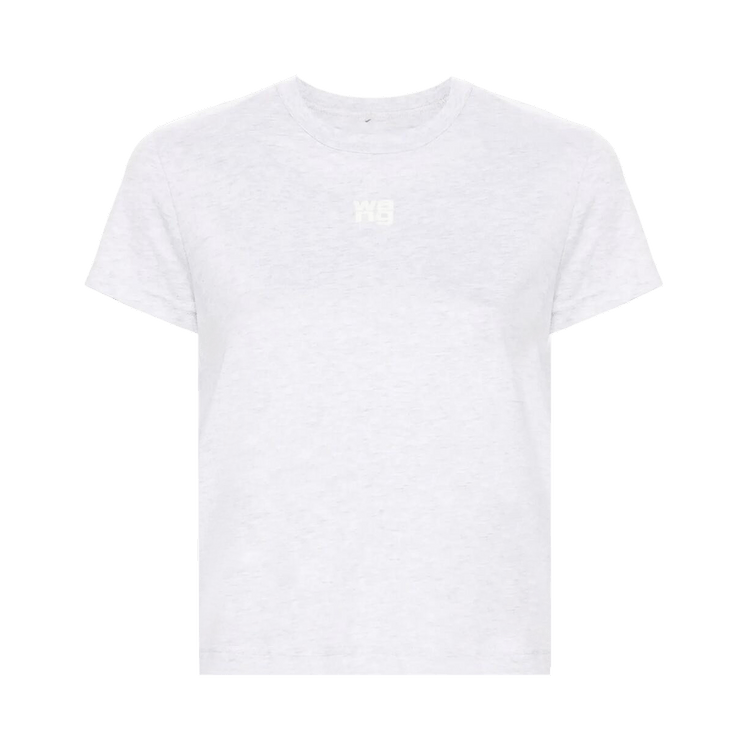Alexander Wang Essential Jersey Puff Logo Shrunk Tee "White"