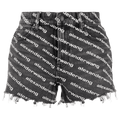 Alexander Wang Bite Shorts "Grey Aged/White"