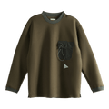 And Wander Airy Warm Pullover "Dark Brown"