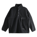 And Wander Wool Fleece Pullover "Black"