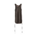 Ann Demeulemeester Mara Wrinkled Cropped Tank Top "Beaver"