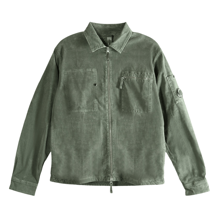 C.P. Company Overshirt In Corduroy "Gunmetal"
