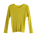 Pleats Please Issey Miyake Monthly Colors October Shirt "Canary Yellow"