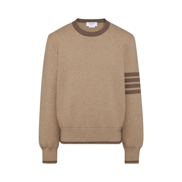 Thom Browne Milano Stitch Crew Neck "Medium Brown"
