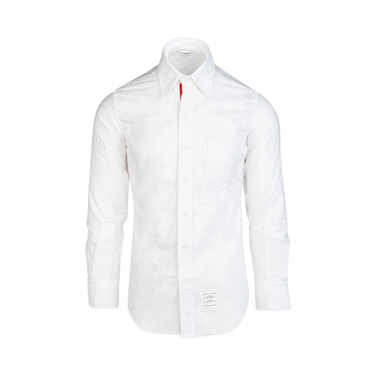 Thom Browne Classic Oxford Shirt With Grosgrain Placket "White"