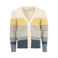 Thom Browne Striped Herringbone Jacquard Classic Cardigan "Seasonal Multicolor"