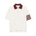 Thom Browne Rugby Fit Milano Stitch Short-Sleeve Polo "White"