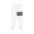 Thom Browne Sweatpants In Classic Loopback "White/Navy"