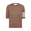 Thom Browne Jersey Stitch Short-Sleeve Shirt "Walnut"