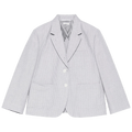 Thom Browne Fit 2 Cropped Sack Patch Pocket Sportcoat "Light Grey"