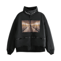 Undercover Men Elastic Hem Cotton Blouson Coat "Black"