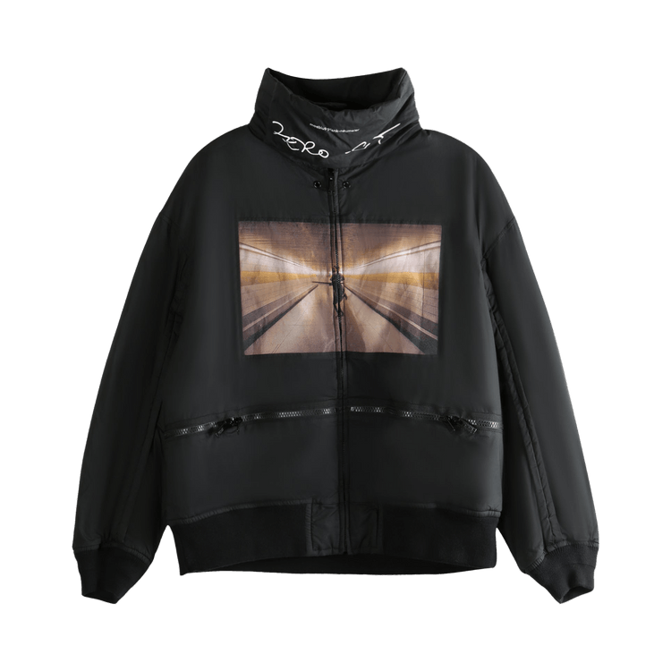 Undercover Men Elastic Hem Cotton Blouson Coat "Black"