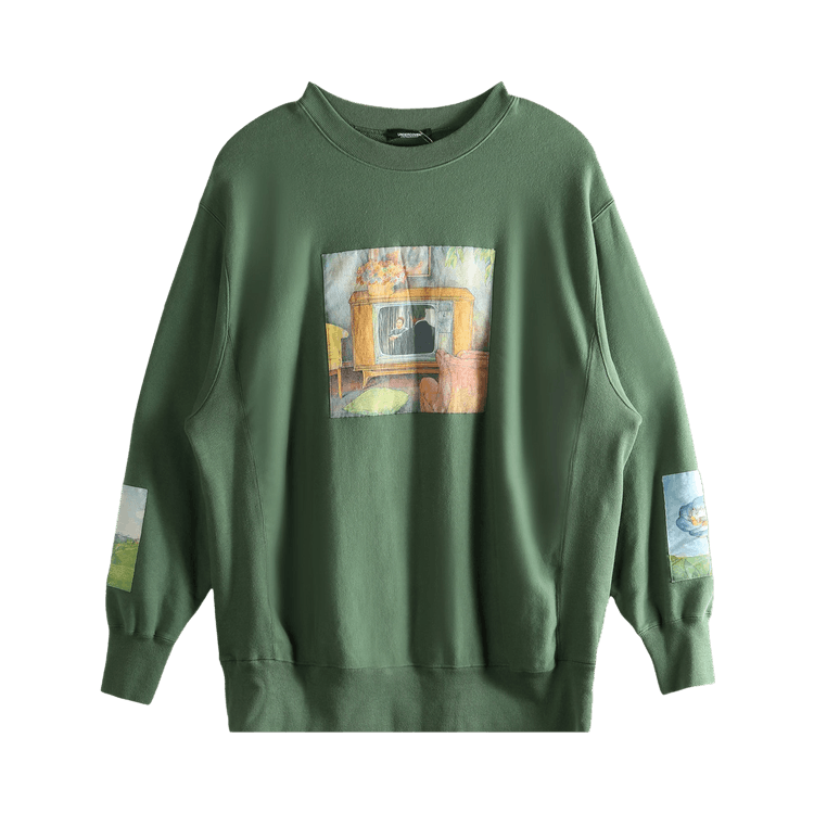 Undercover Men C/S Classic Fit Crewneck Top "Muted Green"