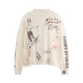 SAINT Mxxxxxx Drawing Long-Sleeve T-Shirt "White"