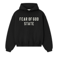 Fear of God Essentials Kids 90's Fit Fleece Hoodie 'Jet Black'