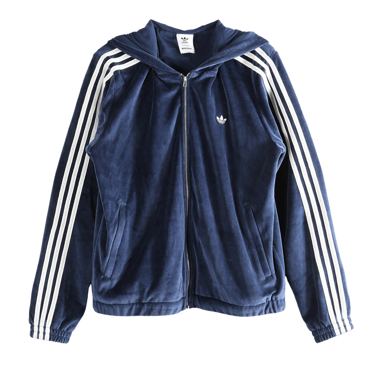 Adidas x Wales Bonner Velour Trainer Hoodie "Collegiate Navy"