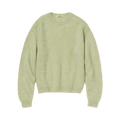 Auralee Brushed Super Kid Mohair Knitwear "Light Khaki"