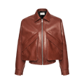 Magda Butrym Leather Jacket "Bordeaux"