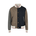 Thom Browne Button Up Blouson in Funmix Solid Donegal Tweed "Seasonal Multicolor"