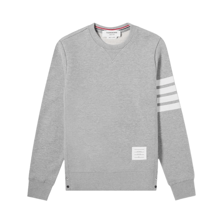 Thom Browne Classic 4 Bar Sweatshirt "Light Grey"