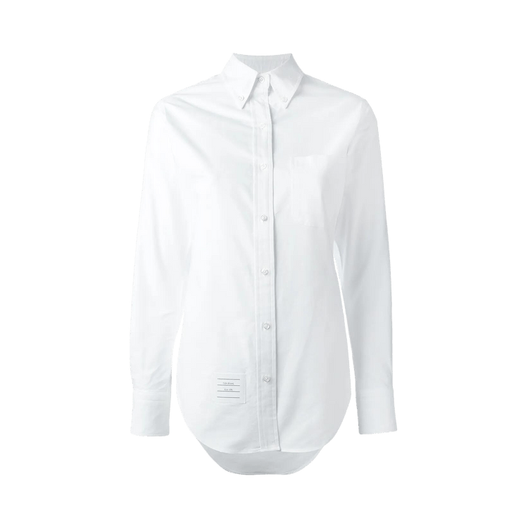 Thom Browne Button Down PC Long-Sleeve Shirt "White"