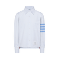 Thom Browne 4 Bar Long-Sleeve Shirt with Step Hem "Light Blue"