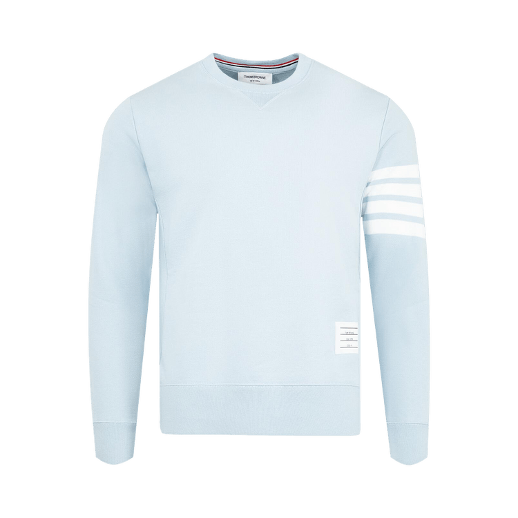 Thom Browne Classic Loopback 4 Bar Sweatshirt "Light Blue"