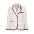 Thom Browne Cropped Sack Patch Pocket Sportcoat "White"