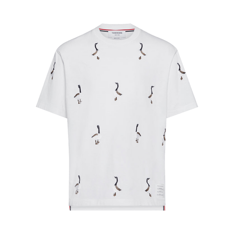 Thom Browne Geese EMB Short-Sleeve Tee "White"