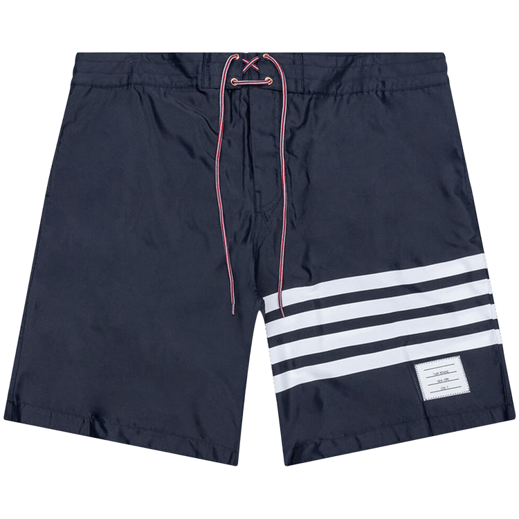Thom Browne 4 Bar Board Short with Drawstring Waist "Navy"