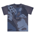 Who Decides War Grid Short-Sleeve T-Shirt "Indigo"